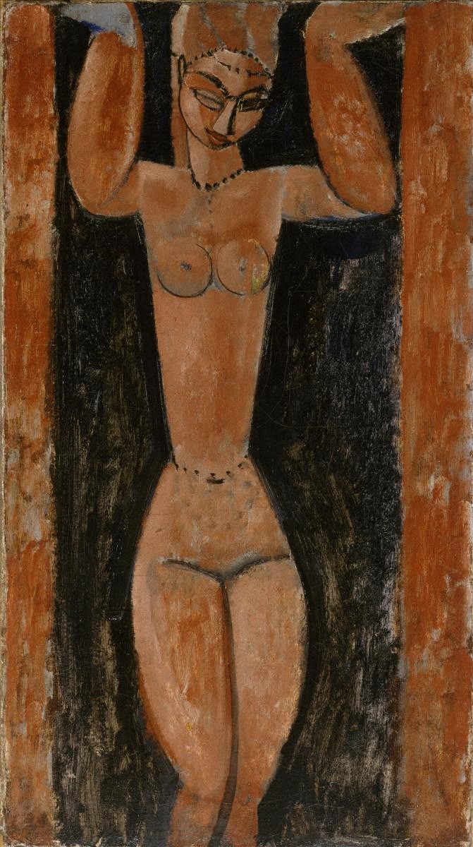 カリアティード:モディリアーニが彫刻家を目指した時代の女性像柱